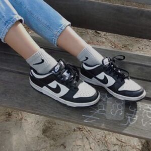 Nike Panda Dunks size women’s 10. Black/white verified authentic through GOAT.
